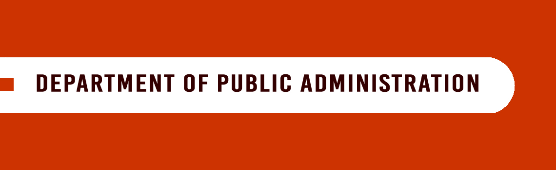 Department of Public Administration Banner